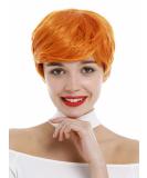 WIG ME UP 0824-T2735/TF2201 | Short Pixie Wig with Side Parting | Slightly Wavy Orange Wig for Women - International Shipping Available - Buy Online on SooperMarket.com