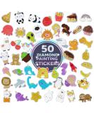 Kawaii Diamond Painting Stickers for Kids - Holographic Gem Art Kits with Diamond Art Stickers - Fun Diamond Painting for Kids - Buy Online on SooperMarket.com