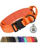Joytale Tactical Dog Collar for Large Dogs | Durable Orange Dog Collar with Handle & QR Code Tag | Shop Now! - Buy Online on SooperMarket.com