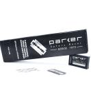 100 Count, Parker Safety Razor Double Edge Safety Razor Blades, Premium Platinum Stainless Steel Razor Blades with PTFE, Tungsten and Chromium Coated Edges for Smooth, and Comfortable Shaves 100 Count (Pack of 1) - Buy Online on SooperMarket.com
