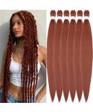 Buy Xusuperb 30 Pre Stretched Braiding Hair - Ginger Color 350# | Soft Yaki Braids Extensions (6 Packs) - International Shipping Available - Buy Online on SooperMarket.com