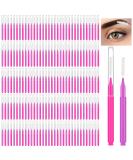 Patelai 150-Piece Micro Eyebrow Brush Set | Brow Lamination & Lash Lift Tools | Pink & Purple Eyebrow Spoolie Brushes for Eyelash Extensions - Buy Online on SooperMarket.com