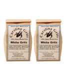 Carolina Grits Company Stone Ground White Grits - 2lbs | Non-GMO, Whole Grain, Gluten-Free - Buy Online on SooperMarket.com