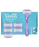 Gillette Venus Deluxe Smooth Swirl Women's Razor & 6 Blades - Perfect Shaving Solution - Buy Online on SooperMarket.com