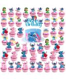 49 Piece Cartoon Cake Topper Set - Perfect Birthday Decoration for Girls | STI Muffins & Tortendeko in Blue - Buy Online on SooperMarket.com