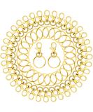 Paxcoo 100pcs Gold Keychain Rings Kit - 50 Key Chain Hooks + 50 Key Rings for Resin Craft & Acrylic Blanks - Bulk DIY Keychain Making Supplies - Buy Online on SooperMarket.com