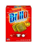 Brillo Steel Wool Soap Pads 10 Count - Long Lasting Lemon Scent Cleaning - Buy Online on SooperMarket.com
