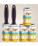 Large Pet Hair Lint Rollers - Sticky Remover for Furniture, Clothes, and Carpet - Dog, Cat, and Animal Hair - White (Pack of 5) - Buy Online on SooperMarket.com