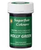 Sugarflair Holly Green Spectral Food Colouring Paste Highly Concentrated for Use with Sugar Pastes Buttercream Royal Icing or Cake Mix Vibrant Colour Dye - 25g - Buy Online on SooperMarket.com