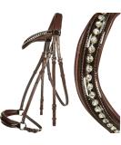 Buy HKM Carolin Brown Thoroughbred Bridle - Size M for Optimal Performance | International Shipping Available - Buy Online on SooperMarket.com