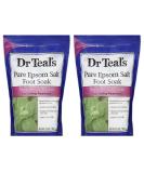 Dr. Teal's Peppermint Foot Soak - Therapeutic Pain Relief (Pack of 2) - Buy Online on SooperMarket.com