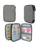 Knitting Needles Case - Zipper Storage Organizer Bag for Various Needles & Accessories - Buy Online on SooperMarket.com