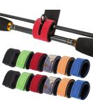 Fishing rods 12 pieces of fishing rod belt 6 colors fishing straps fishing rod rods elastic rod straps fishing rod ligaments Velcro straps with buckles for fishing rods (30cm) - Buy Online on SooperMarket.com