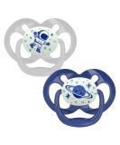 Dr. Brown's Advantage Symmetrical Pacifier with Air Flow Blue Glow-in-the-Dark 2-Pack 6-18m 2 Pack Blue Glow-in-the-Dark - Buy Online on SooperMarket.com