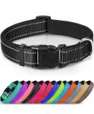 Joytale Reflective Dog Collar for Large Dogs - Black Size L | Adjustable & Durable Perfect for Outdoor Safety (Pack of 1) - Buy Online on SooperMarket.com