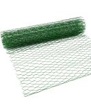 SATINIOR 2 Sheets Galvanized Chicken Wire Net 13.7 x 40 Inches for Crafts - Green Hexagonal Wire Mesh - Buy Online on SooperMarket.com