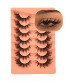 False Eyelashes Wispy Lashes Natural Look Fake Eyelashes Cat Eye Lashes Mink Fluffy Strip False Lashes Fox Eye Lashes Pack 7 Pairs ALICROWN B- Fluffy Fox Eyelashes - Buy Online on SooperMarket.com