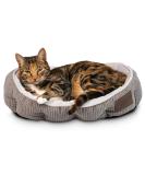 Pet Craft Supply Self-Warming Cat Bed for Indoor Cats - Machine Washable, Ultra Soft, Refillable Catnip Pouch - Grey - Buy Online on SooperMarket.com