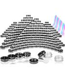 MotBach 100 Pcs 3g Empty Plastic Containers with Black Lids, Tiny Makeup Sample Containers, Small Pot Jars Clear Round Cosmetic Jars with 20 Pcs Mini Spatulas for Liquid, Sample, Creams - Buy Online on SooperMarket.com