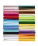 Aubliss 50pcs 9.84" x 9.84" (25cm x 25cm) Cotton Fabric Bundle PreCut Squares Fat Quarter for Patchwork Sewing DIY Craft Quilting Fabric (Bright Solid Colors) 50pcs-solid - Buy Online on SooperMarket.com