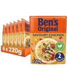 BEN'S ORIGINAL Savoury Chicken Microwave Rice Bulk Multipack 6 x 220g pouches 220 g (Pack of 6) Savoury Chicken - Buy Online on SooperMarket.com