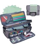 NICOGENA Double Layer Carrying Case for Cricut Explore Air 2 & Maker - Grey | Mat Pocket & Large Front Pockets for Tools & Supplies - Buy Online on SooperMarket.com