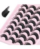 JIMIRE Russian Strip Volume Eyelashes DD Curl Fluffy False Eyelashes Look Like Lash Extensions Natural Lashes 16 Pairs Pack Russian Strip 16 Pairs -1 - Buy Online on SooperMarket.com