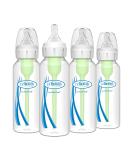 Dr. Browns Natural Flow Anti-Colic Options+ Narrow Baby Bottles 8 oz/250 mL, with Level 1 Slow Flow Nipple, 4 Pack, 0m+ 4 Pack, 8oz, Clear - Buy Online on SooperMarket.com