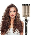 5 Barrel Hair Crimper Iron - 0.6 Inch Ceramic Tourmaline Curling Wand for Perfect Waves - Dual Voltage International Shipping - Buy Online on SooperMarket.com
