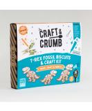 Craft & Crumb Dinosaur T Rex Fossil Baking Kit for Kids Aged 3+ - Summer Activity Set with Gingerbread Cookie Mix & Decorations - Buy Online on SooperMarket.com