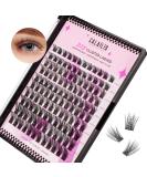 CALAILIS Cluster Lashes 120Pcs Mega Volume Superfine Individual Lashes | Reusable Wispy Eyelash Clusters | DIY Eyelash Extension | Natural Look | 703MIX-C - Buy Online on SooperMarket.com