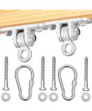 Jungle Gym Kingdom Swing Set Hangers - 2 Heavy Duty Brackets with Locking Snap Hooks for Porch, Patio, Playground - Indoor/Outdoor Hardware & Accessories 2 pack hangers - Buy Online on SooperMarket.com