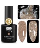 YTD Likomey Reflective Glitter Gel Nail Polish,15ml Champagne Gold Flash Diamond Sparkly Disco DJ Nail Gel,Soak Off UV Shiny Varnish Gel Polish,Salon Home DIY Manicure - Buy Online on SooperMarket.com