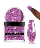 28g Pink Glitter Acrylic Nail Powder for French Manicure - HJ-NAP017-No.43 - Buy Online on SooperMarket.com