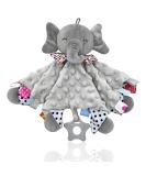 UNMOT Baby Comforter Blanket - Elephant Soft Security Blanket with Teether - Grey - Buy Online on SooperMarket.com