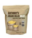 Anthony's Organic Hulled Millet, 3 lb, Gluten Free, Raw & Grown in USA 3 Pound (Pack of 1) - Buy Online on SooperMarket.com