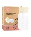 Non-Slip Nursing Pads - 14 Washable Organic Cotton Leakproof Breast Pads | Reusable Soft & Absorbent Eco-Friendly Breastfeeding Essentials - Buy Online on SooperMarket.com
