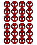 24 PRECUT Spiderman Theme Edible Cupcake Toppers - Premium Thickness SWEETENED Vanilla - Wafer Card disc Cake Decorations - Buy Online on SooperMarket.com