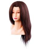 Comair 7000798 Ellen Real Hair Training Head - Brown | Perfect for Professionals & Students | International Shipping Available - Buy Online on SooperMarket.com