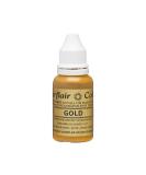 14ml Sugarflair Gold Liquid Food Colouring for Painting with Rejuvenator Spirit - Buy Online on SooperMarket.com