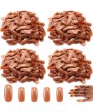 400pcs Brown Replacement False Nail Tips for Nail Training Hand Practice - DIY Manicure Supply - Buy Online on SooperMarket.com