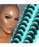 Goddenus E-Cat Eye 8D Full Dramatic False Eyelashes 10 Pairs 18MM Wispy D Curl - Fluffy Mink Strip Pack for Extension-like Look - Buy Online on SooperMarket.com
