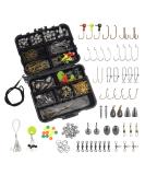 MadBite 181pcs Terminal Tackle Kit for Freshwater Fishing - Bass/Panfish/Trout, with Tackle Box, Hooks, Weights, Sinkers & Rigs - Buy Online on SooperMarket.com