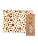 Bee's Wrap - Vegan Bread Wrap - Made in the USA with Certified Organic Cotton - Plastic and Silicone Free - Reusable Eco-Friendly Plant-Based Food Wrap - Meadow Magic Print - Buy Online on SooperMarket.com