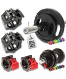 C.P.Sports quick closure for dumbbells I practical dumbbell closure with one-hand assembly for safe training & fast disc change i Robust plastic dumbbell clamp I 4 sizes & 6 colors black 30mm - Buy Online on SooperMarket.com