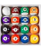 YDDS Billiard Balls Set 2-1/4" Regulation Size Pool Table Balls for Replacement (16 Resin Balls) - Buy Online on SooperMarket.com