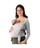 Boba Bliss Hybrid Baby Carrier: 2-in-1 Newborn to Toddler Baby Wrap & Carrier in Grey - Hip-Healthy, No-Tie Design - Soft & Stretchy Sling for Babies 7-35 lbs - Buy Online on SooperMarket.com