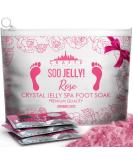 Jelly Pedicure Foot Soak for Dry Cracked Feet - Moisturizing Spa Pedi Soak with Damascus Rose - Foot Bath Salts for Relaxation - Foot Gel for Sore Feet - Buy Online on SooperMarket.com