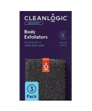 Cleanlogic Detoxify Purifying Charcoal Infused Exfoliating Body Scrubber Reusable Exfoliator Tool for Smooth and Softer Skin Daily Skincare Routine 3 Count Value Pack - Buy Online on SooperMarket.com