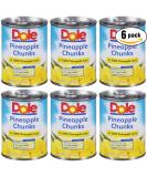 Dole Pineapple Chunks in 100% Juice 20oz Can (Pack of 6) - 120oz Total - Buy Online on SooperMarket.com